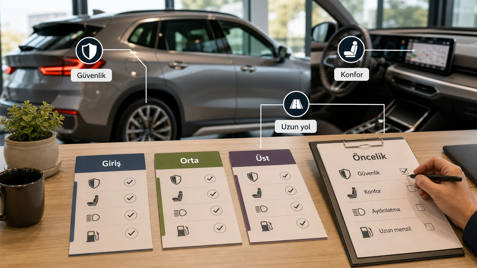 İnfografik: BMW X1 hangi paket kime uygun? karar matrisi - BMW X1 Paket Sıralaması: Hangi Paket Alınmalı?