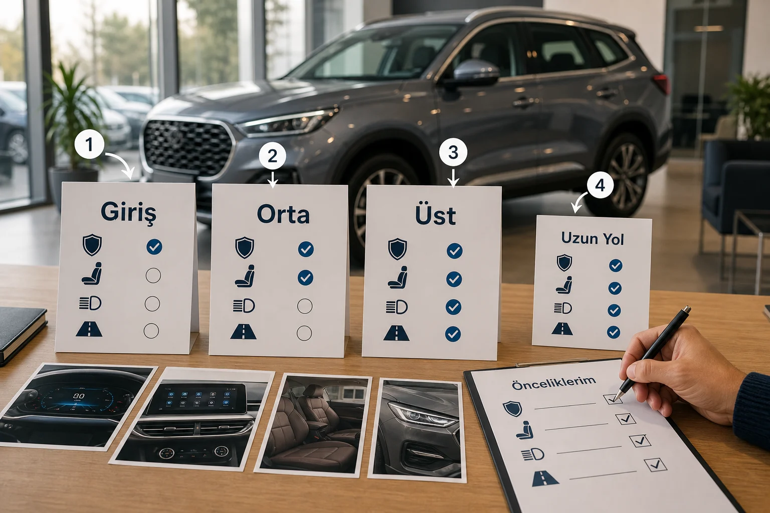 İnfografik: Chery Tiggo 8 Pro hangi paket kime uygun? karar matrisi - Chery Tiggo 8 Pro Paket Sıralaması: Hangi Donanım Paketi Mantıklı?