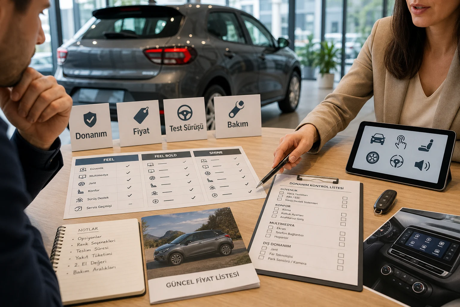 İnfografik: Citroen C3 güncel donanım listesi kontrolü - Citroen C3 Paket Sıralaması: Hangi Donanım Paketi Mantıklı?
