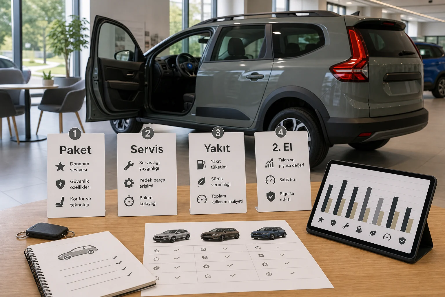 İnfografik: Dacia Jogger Türkiye pazarı, segmenti ve rakipleri - Dacia Jogger Paket Sıralaması: Hangi Donanım Paketi Mantıklı?