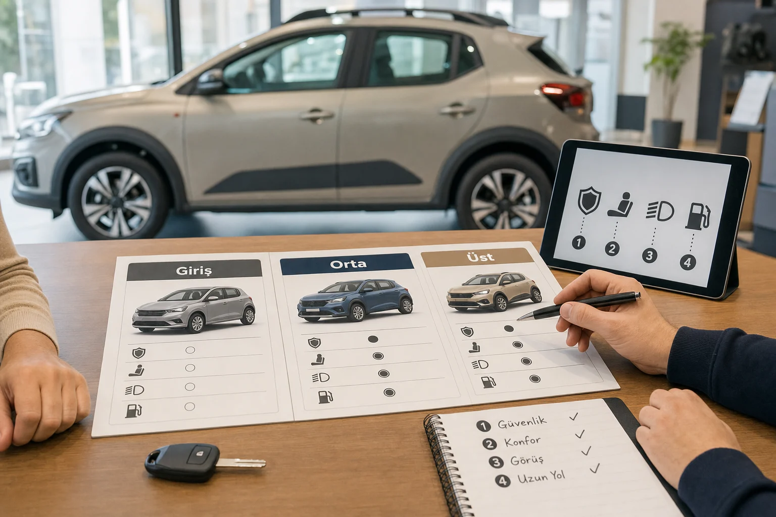 İnfografik: Dacia Sandero Stepway hangi paket kime uygun? karar matrisi - Dacia Sandero Stepway Paket Sıralaması: Hangi Donanım Paketi Mantıklı?