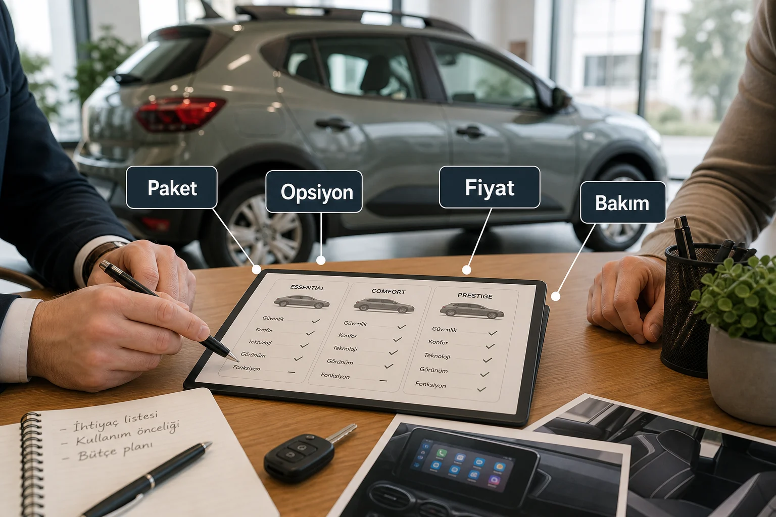 İnfografik: Dacia Sandero Stepway güncel donanım listesi kontrolü - Dacia Sandero Stepway Paket Sıralaması: Hangi Donanım Paketi Mantıklı?