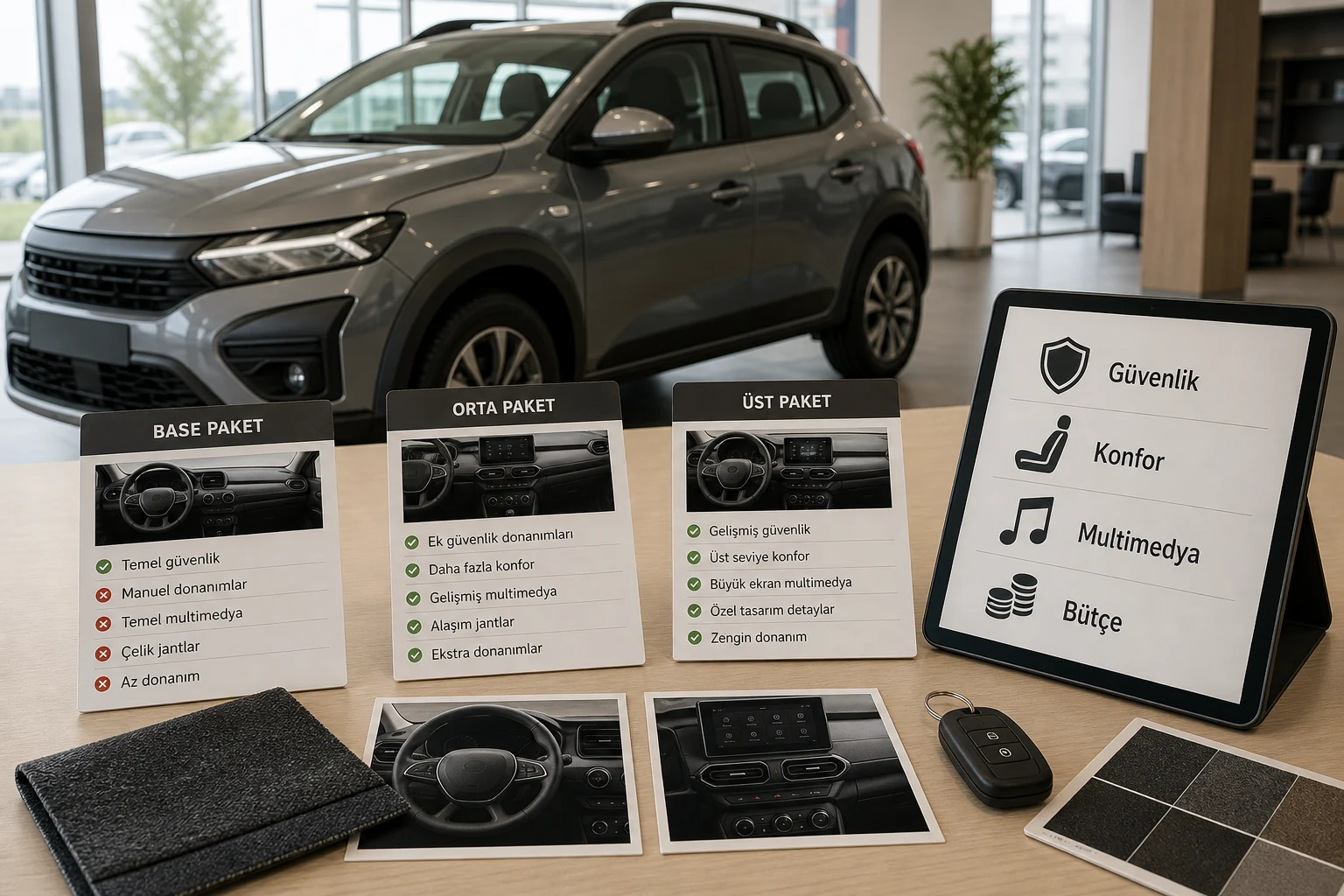 İnfografik: En boş paket alınır mı? - Dacia Sandero Stepway Paket Sıralaması: Hangi Donanım Paketi Mantıklı?