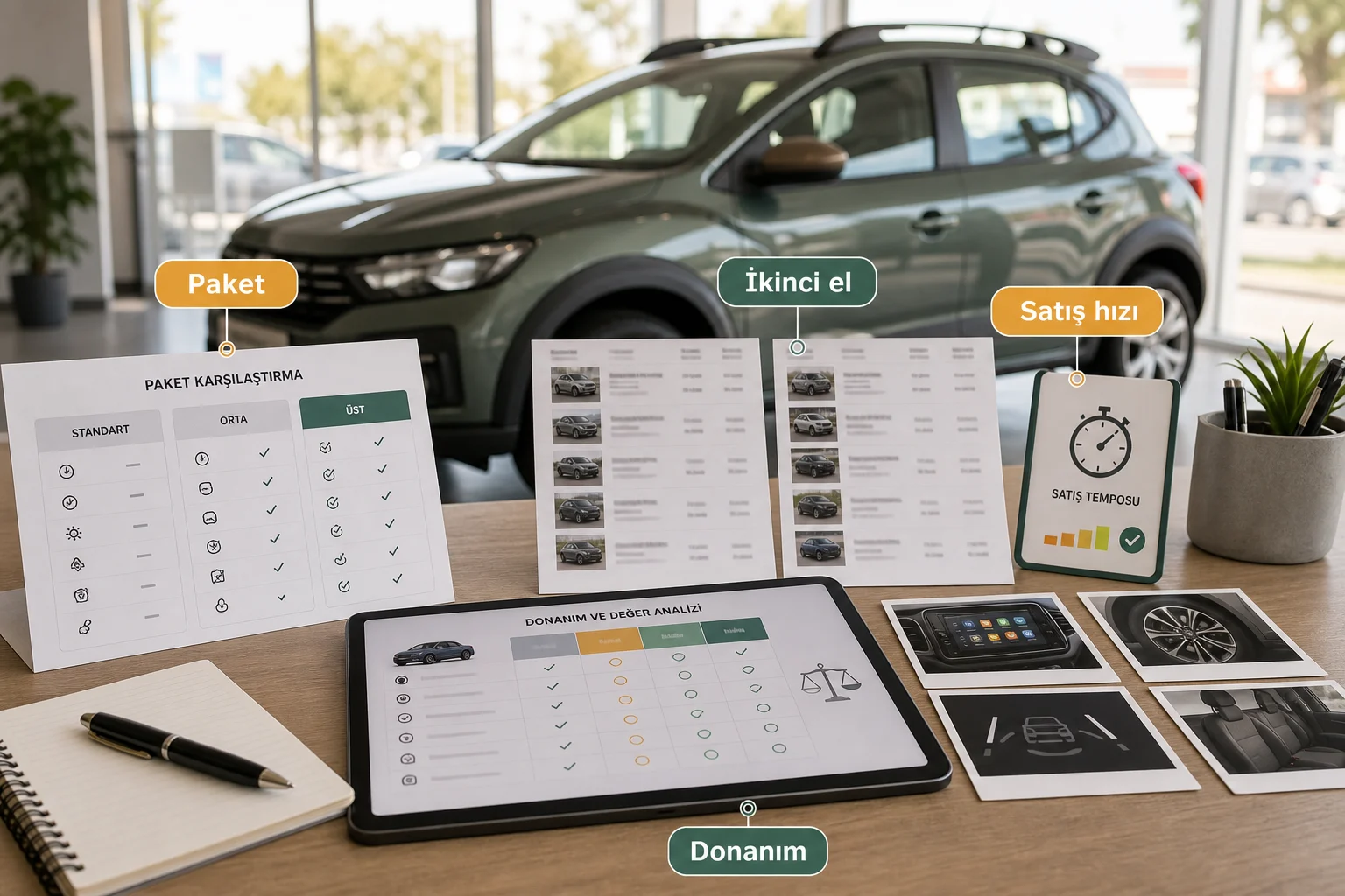 İnfografik: Üst paket ikinci elde daha avantajlı mı? - Dacia Sandero Stepway Paket Sıralaması: Hangi Donanım Paketi Mantıklı?