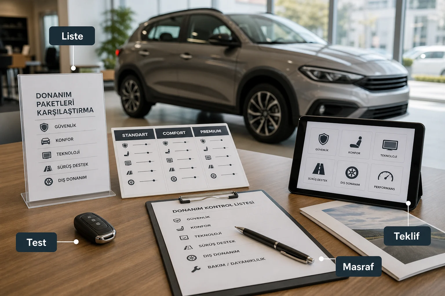 İnfografik: Fiat Egea Cross güncel donanım listesi kontrolü - Fiat Egea Cross Paket Sıralaması: Hangi Donanım Paketi Mantıklı?