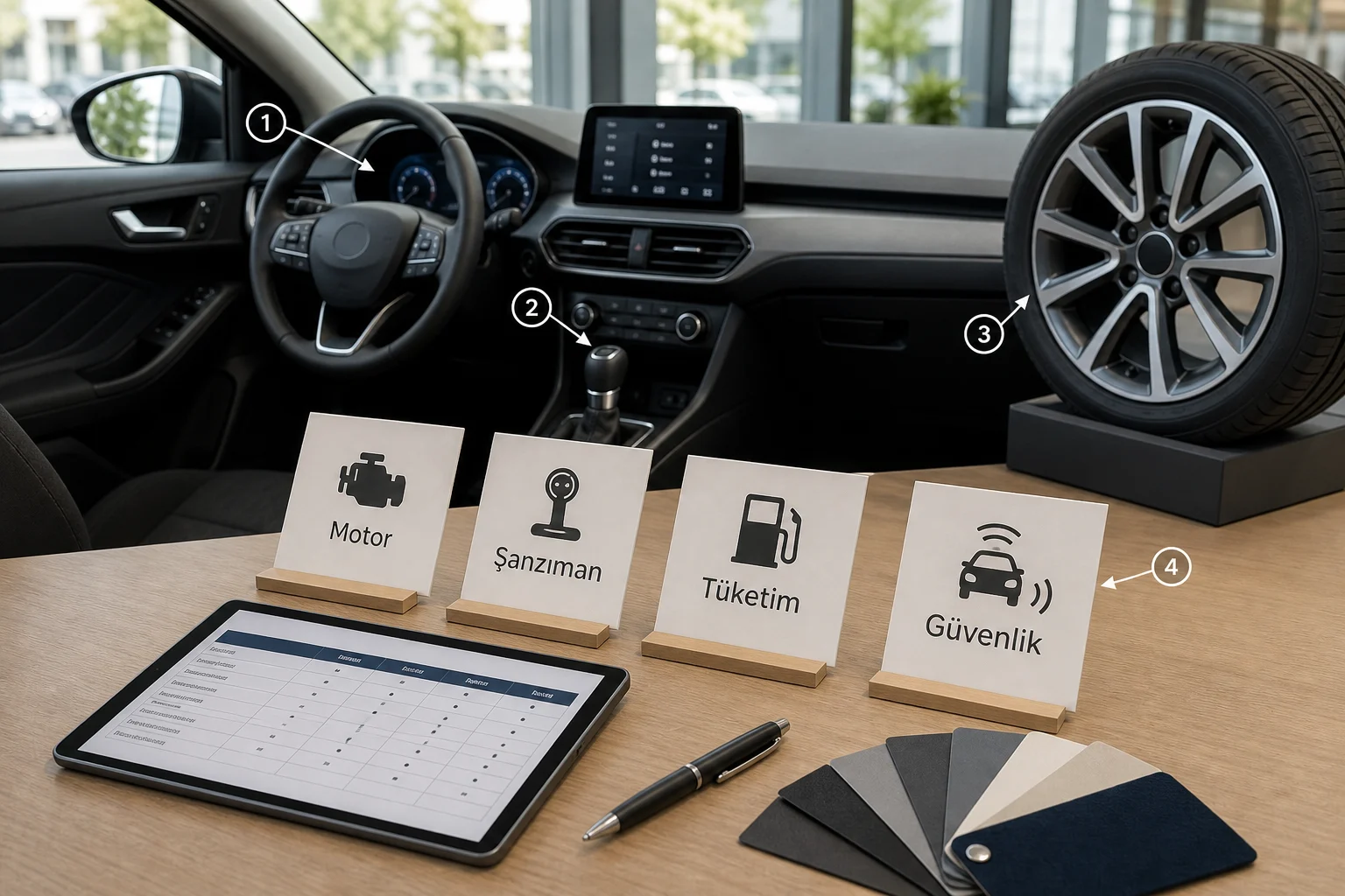 İnfografik: Ford Focus paket bazlı teknik özellikler - Ford Focus Paket Sıralaması: Hangi Donanım Paketi Mantıklı?