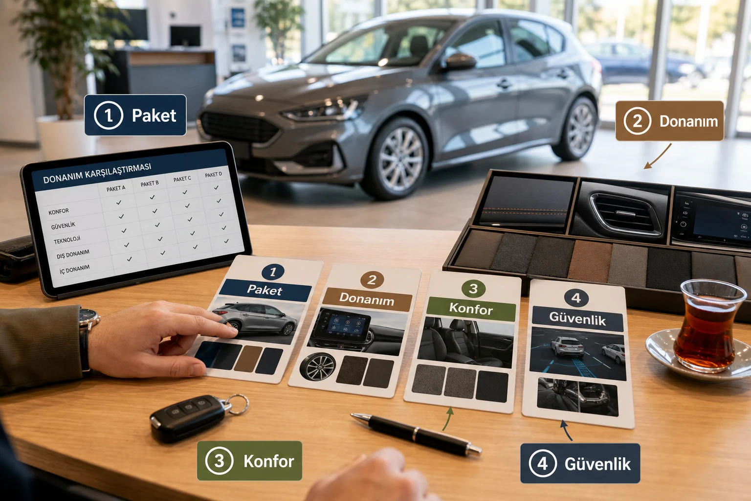 İnfografik: Ford Focus paket sıralaması sık sorulan sorular - Ford Focus Paket Sıralaması: Hangi Donanım Paketi Mantıklı?