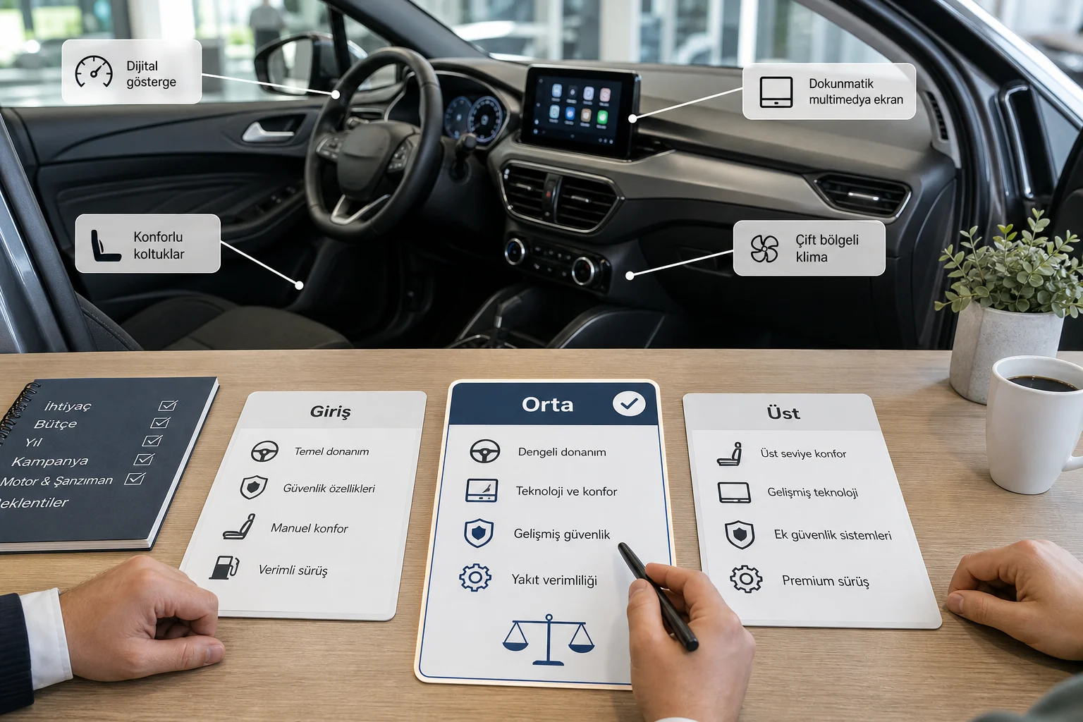 İnfografik: Focus için en mantıklı paket hangisi? - Ford Focus Paket Sıralaması: Hangi Donanım Paketi Mantıklı?