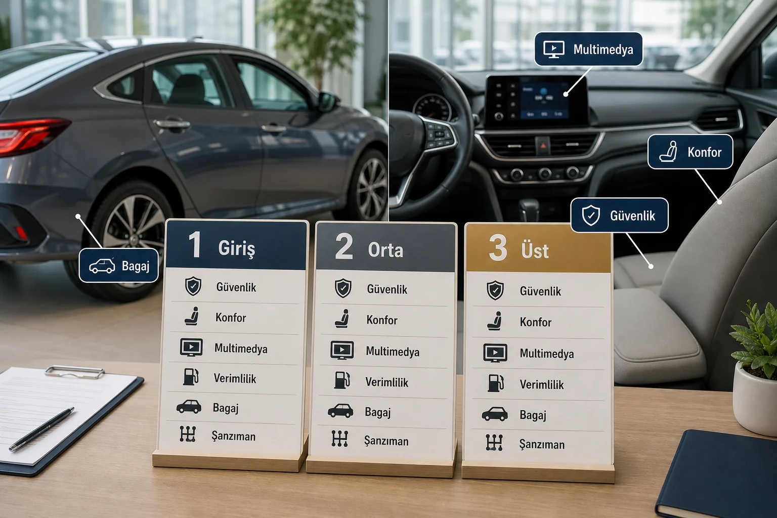 İnfografik: Honda Civic donanım paketleri sıralama tablosu - Honda Civic Paket Sıralaması: Hangi Paket Alınmalı?