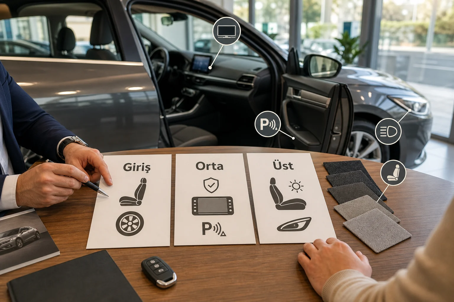 İnfografik: Honda Civic paket farkları: Giriş paket, Orta paket, Üst paket - Honda Civic Paket Sıralaması: Hangi Paket Alınmalı?