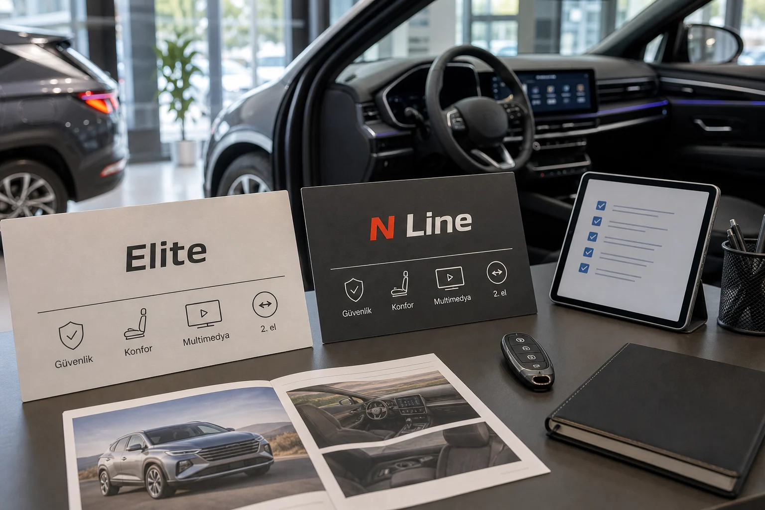 İnfografik: Hyundai Tucson donanım paketleri sıralama tablosu - Hyundai Tucson Paket Sıralaması: Hangi Paket Alınmalı?