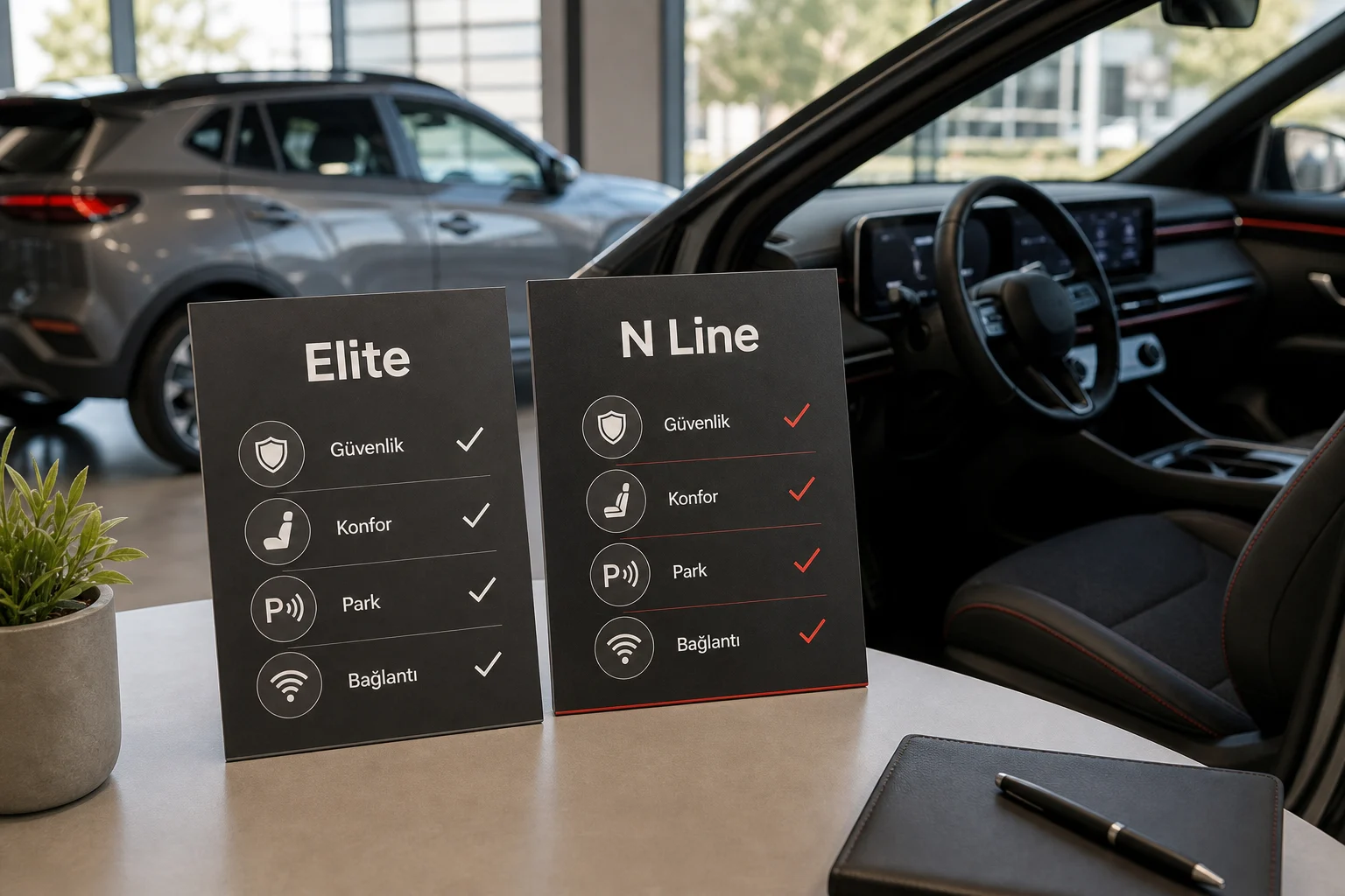 İnfografik: Hyundai Tucson paket farkları: Elite, N Line - Hyundai Tucson Paket Sıralaması: Hangi Paket Alınmalı?