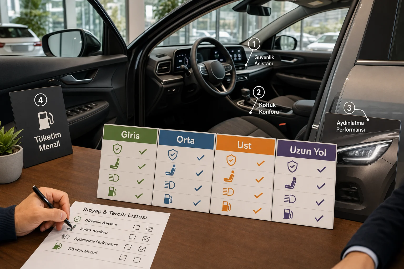 İnfografik: Kia Sportage hangi paket kime uygun? karar matrisi - Kia Sportage Paket Sıralaması: Hangi Paket Alınmalı?
