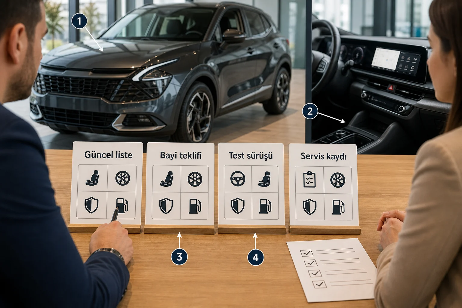 İnfografik: Kia Sportage güncel donanım listesi kontrolü - Kia Sportage Paket Sıralaması: Hangi Paket Alınmalı?