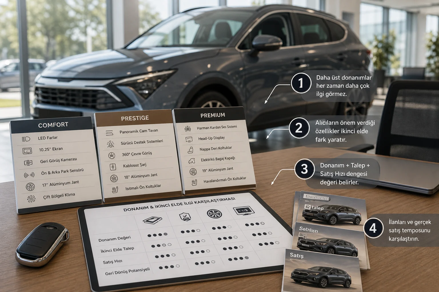 İnfografik: Üst paket ikinci elde daha avantajlı mı? - Kia Sportage Paket Sıralaması: Hangi Paket Alınmalı?