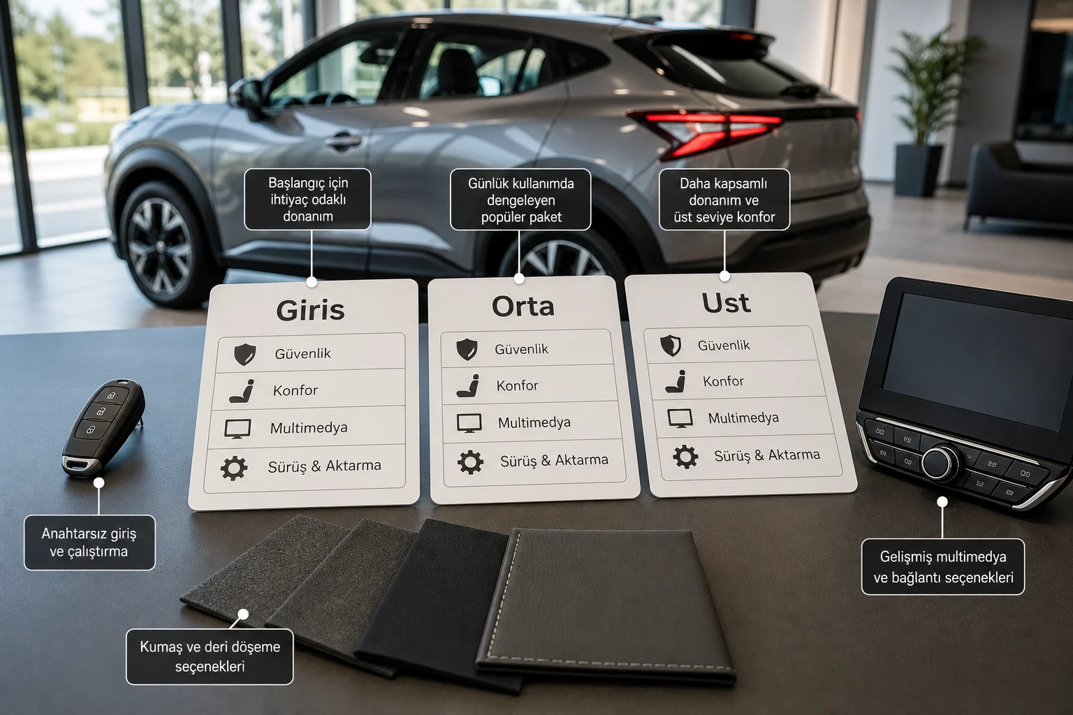 İnfografik: Nissan Juke donanım paketleri sıralama tablosu - Nissan Juke Paket Sıralaması: Hangi Donanım Paketi Mantıklı?
