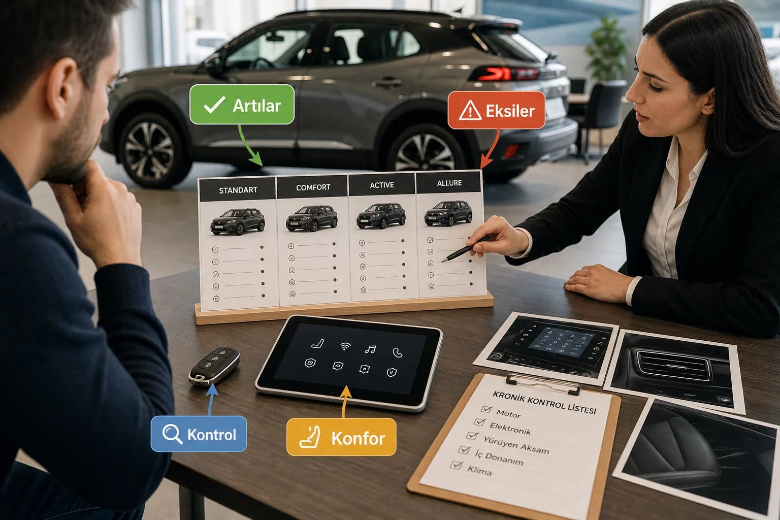 İnfografik: Peugeot 2008 kronik sorunlar, artılar ve eksiler - Peugeot 2008 Paket Sıralaması: Hangi Paket Alınmalı?