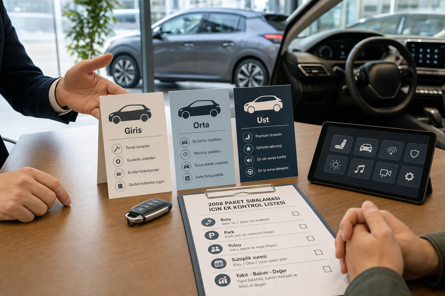 İnfografik: 2008 paket sıralaması için ek kontrol listesi - Peugeot 2008 Paket Sıralaması: Hangi Paket Alınmalı?