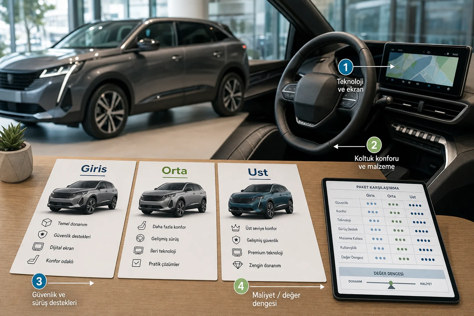 İnfografik: Peugeot 3008 kronik sorunlar, artılar ve eksiler - Peugeot 3008 Paket Sıralaması: Hangi Paket Alınmalı?