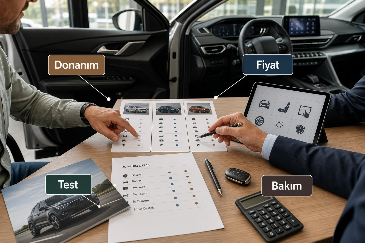 İnfografik: Peugeot 3008 güncel donanım listesi kontrolü - Peugeot 3008 Paket Sıralaması: Hangi Paket Alınmalı?