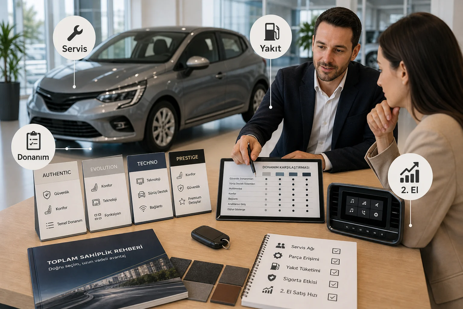 İnfografik: Renault Clio Türkiye pazarı, segmenti ve rakipleri - Renault Clio Paket Sıralaması: Hangi Paket Alınmalı?