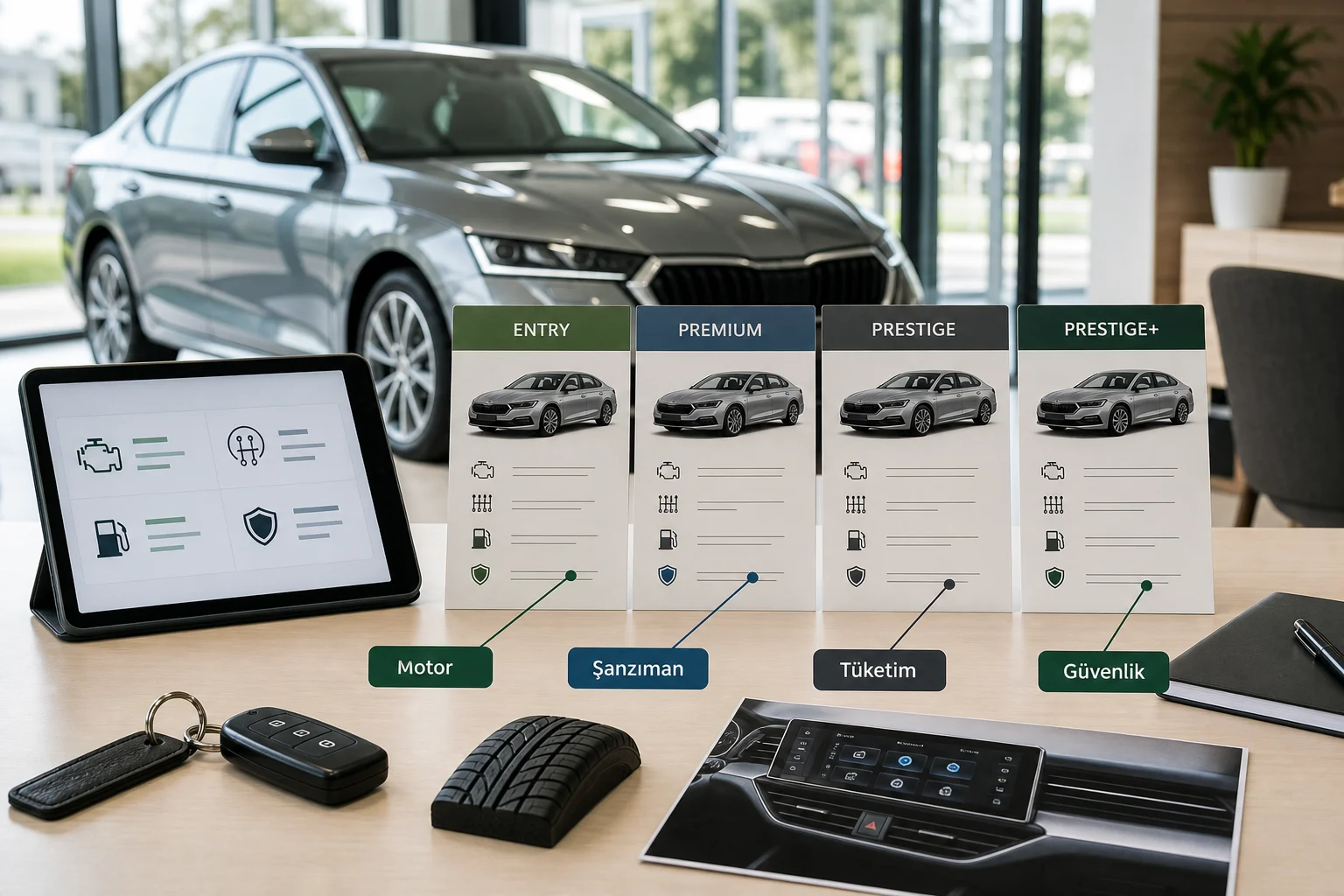 İnfografik: Skoda Octavia paket bazlı teknik özellikler - Skoda Octavia Paket Sıralaması: Hangi Paket Alınmalı?
