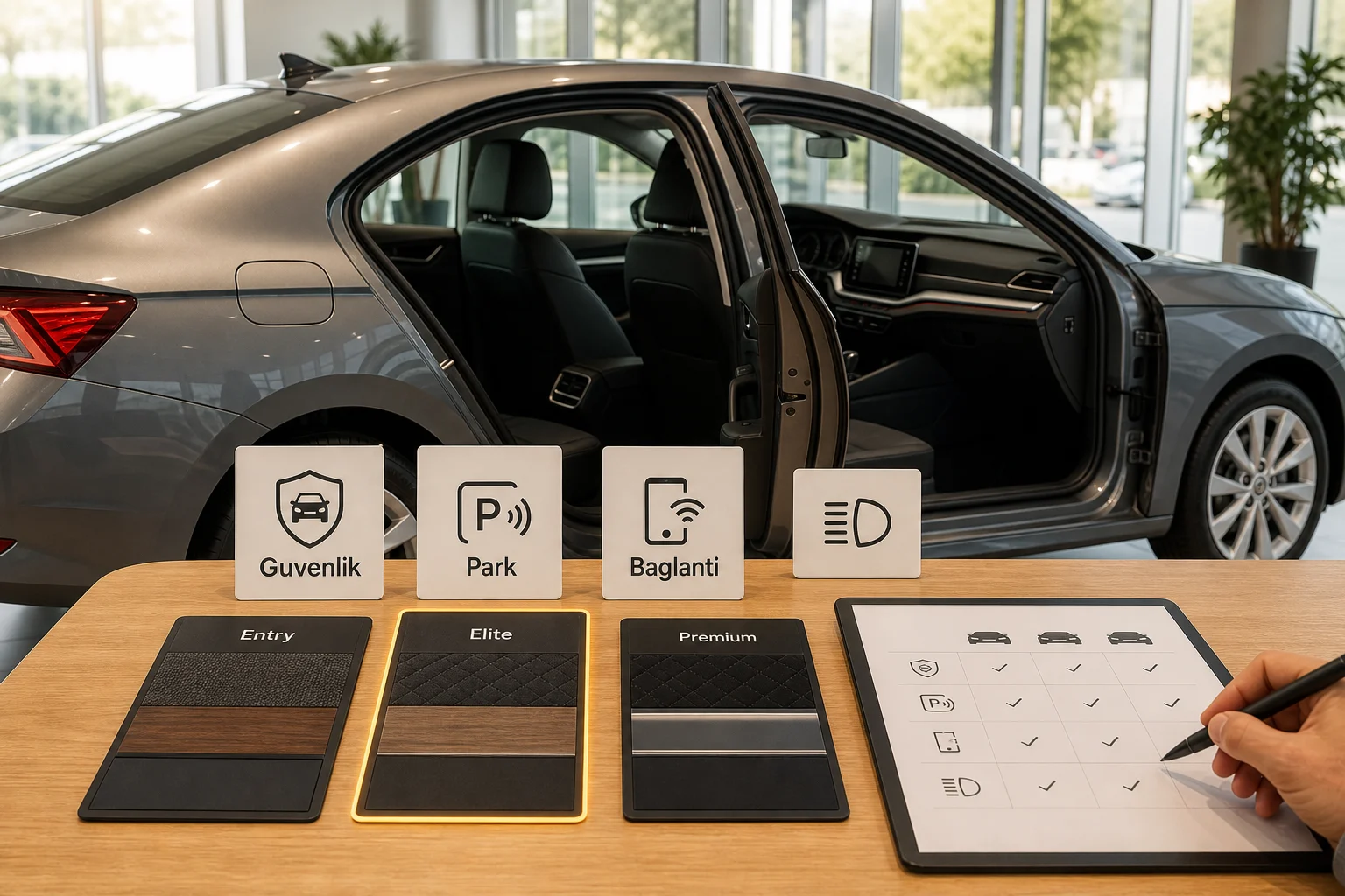 İnfografik: Skoda Octavia paket farkları: Elite - Skoda Octavia Paket Sıralaması: Hangi Paket Alınmalı?