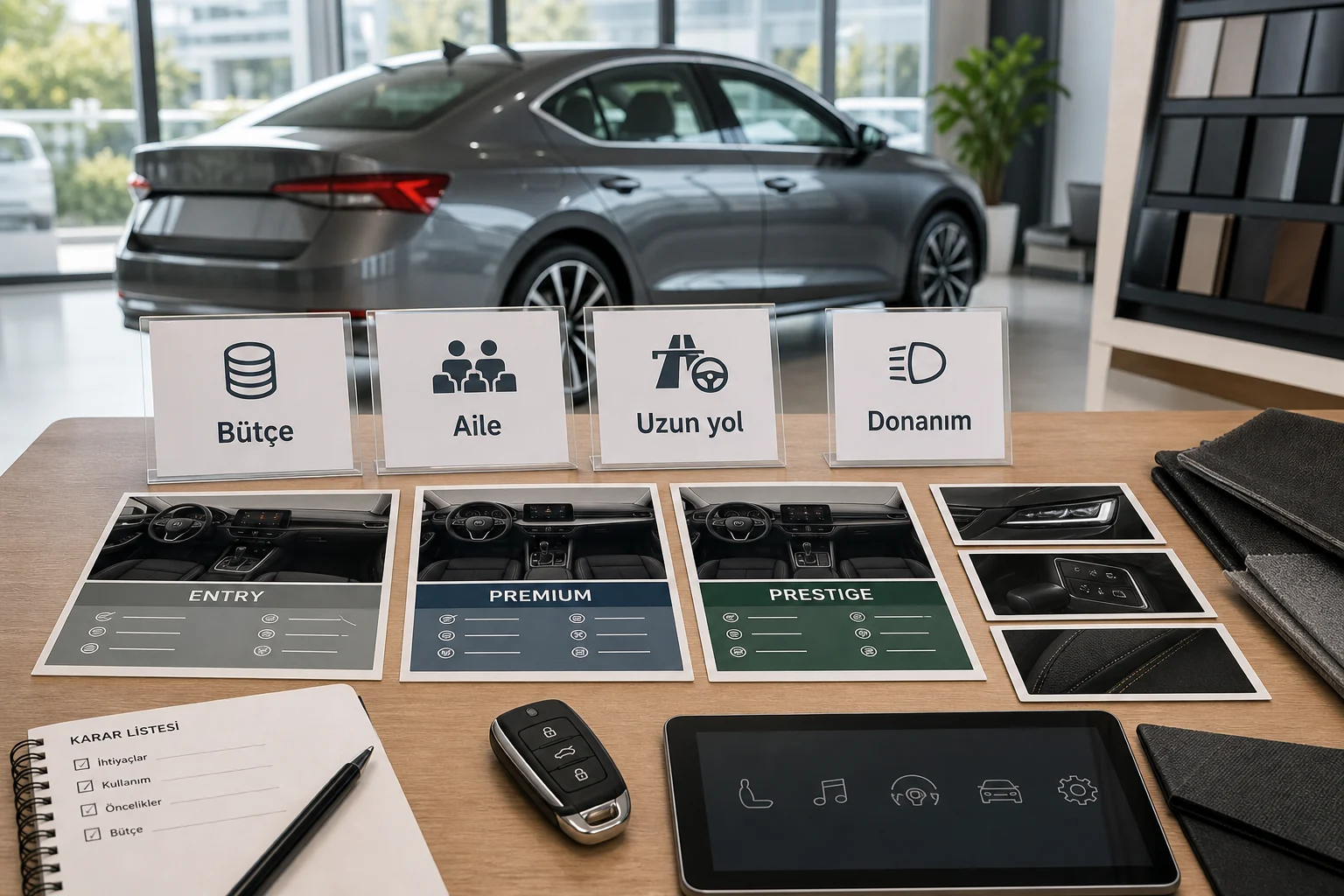 İnfografik: Skoda Octavia hangi paket kime uygun? karar matrisi - Skoda Octavia Paket Sıralaması: Hangi Paket Alınmalı?