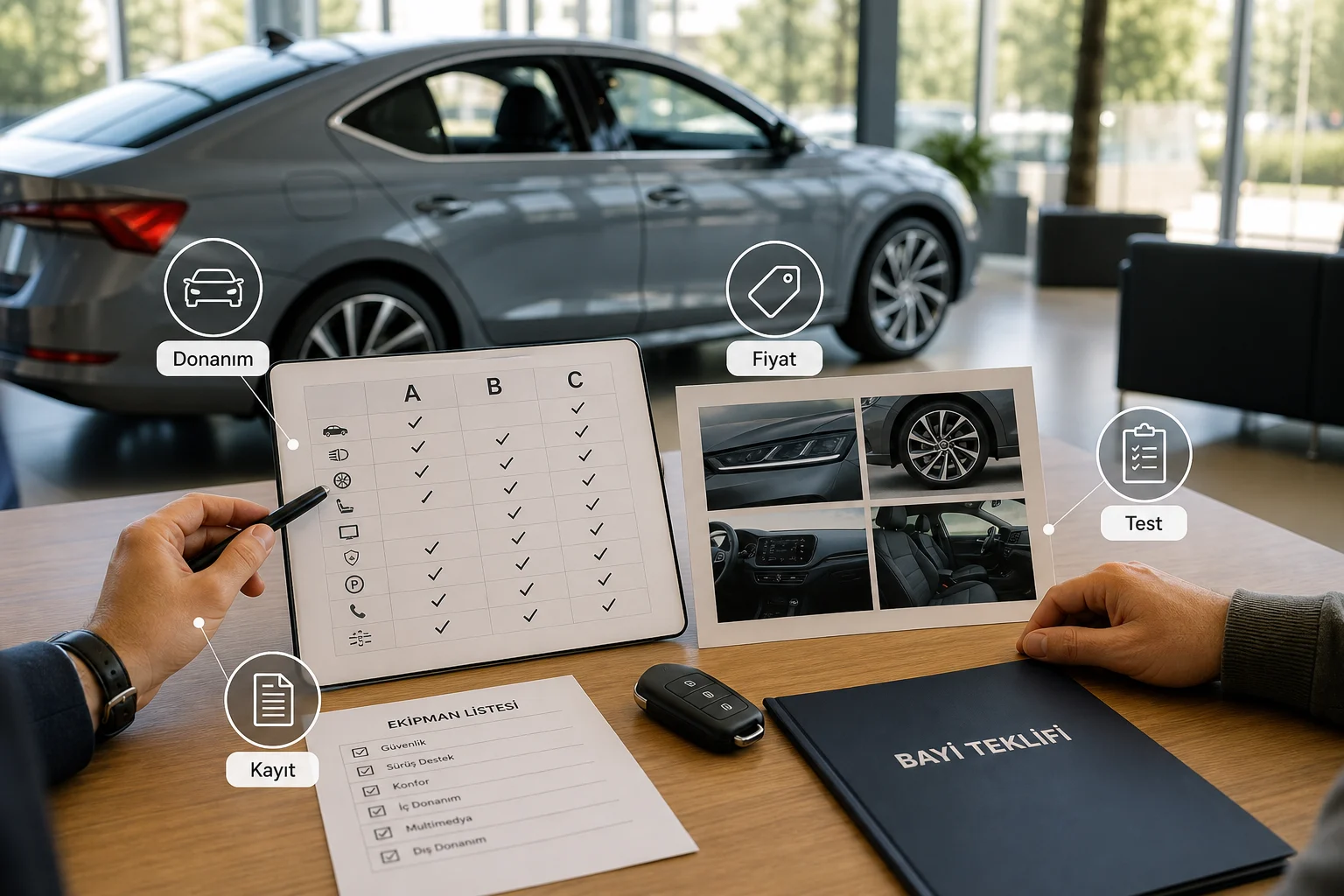 İnfografik: Skoda Octavia güncel donanım listesi kontrolü - Skoda Octavia Paket Sıralaması: Hangi Paket Alınmalı?