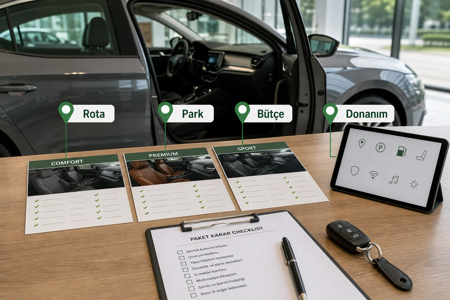 İnfografik: Octavia paket sıralaması için ek kontrol listesi - Skoda Octavia Paket Sıralaması: Hangi Paket Alınmalı?