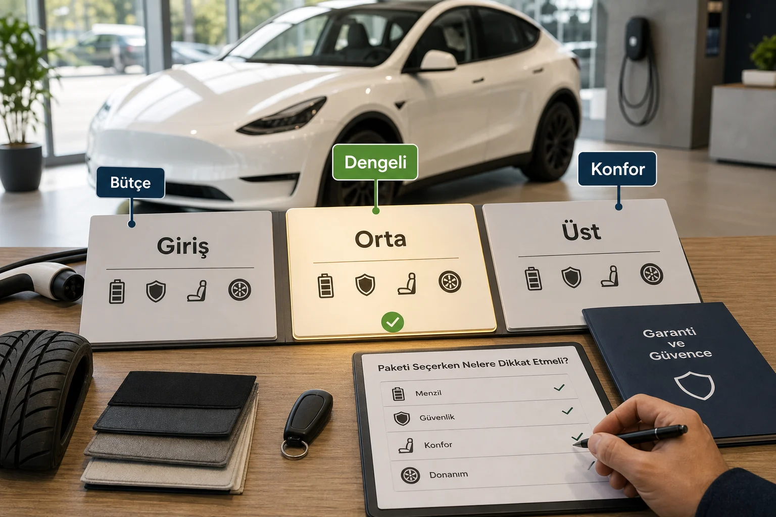 İnfografik: Tesla Model Y paket sıralaması: kısa cevap ve en mantıklı seçim - Tesla Model Y Paket Sıralaması: Hangi Donanım Paketi Mantıklı?
