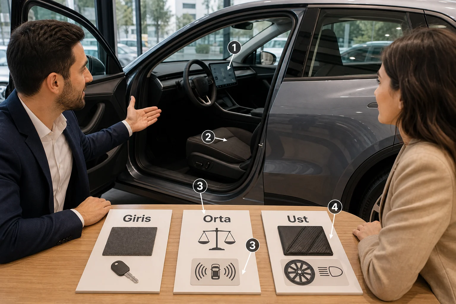 İnfografik: Tesla Model Y paket farkları: Giriş paket, Orta paket, Üst paket - Tesla Model Y Paket Sıralaması: Hangi Donanım Paketi Mantıklı?