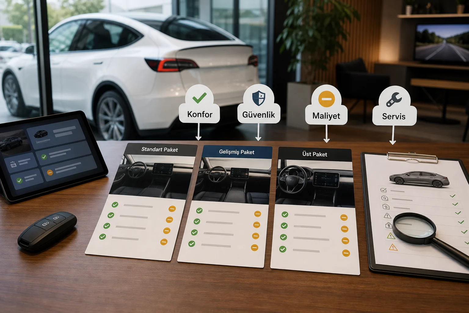 İnfografik: Tesla Model Y kronik sorunlar, artılar ve eksiler - Tesla Model Y Paket Sıralaması: Hangi Donanım Paketi Mantıklı?