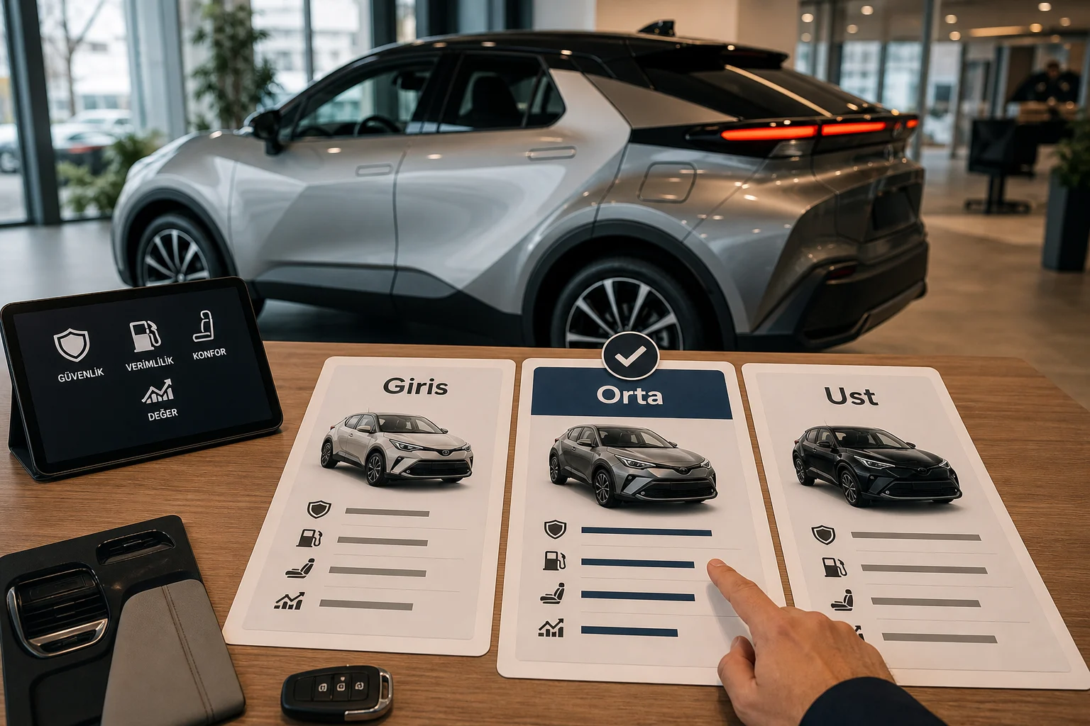 İnfografik: Toyota C-HR paket sıralaması: kısa cevap ve en mantıklı seçim - Toyota C-HR Paket Sıralaması: Hangi Paket Alınmalı?