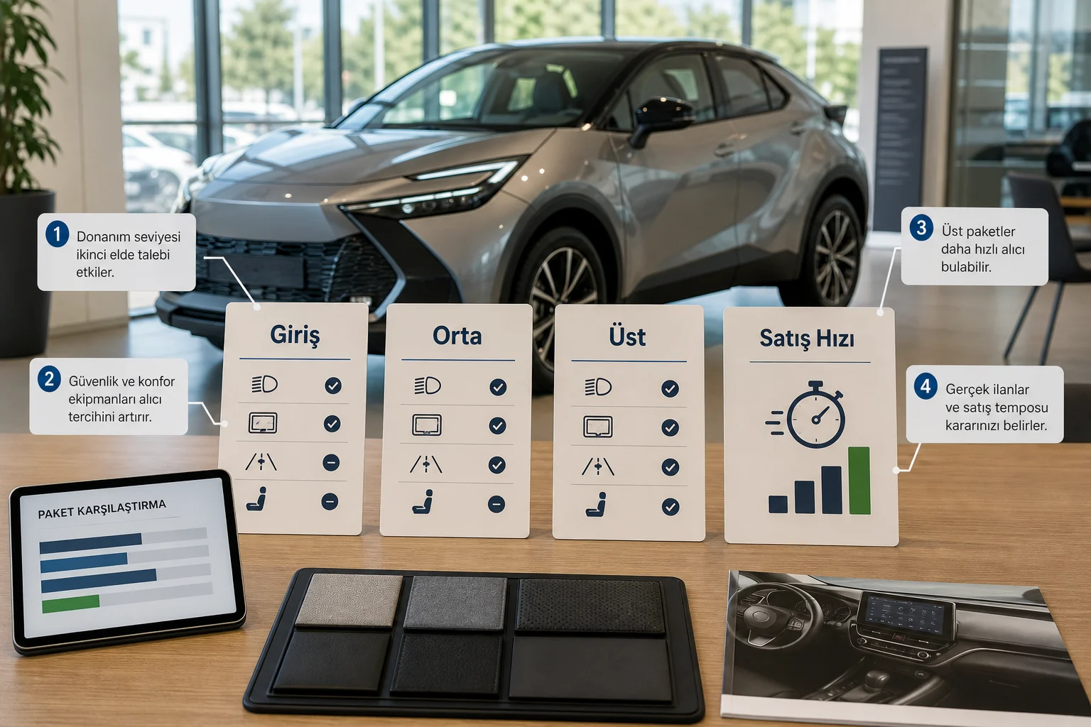 İnfografik: Üst paket ikinci elde daha avantajlı mı? - Toyota C-HR Paket Sıralaması: Hangi Paket Alınmalı?