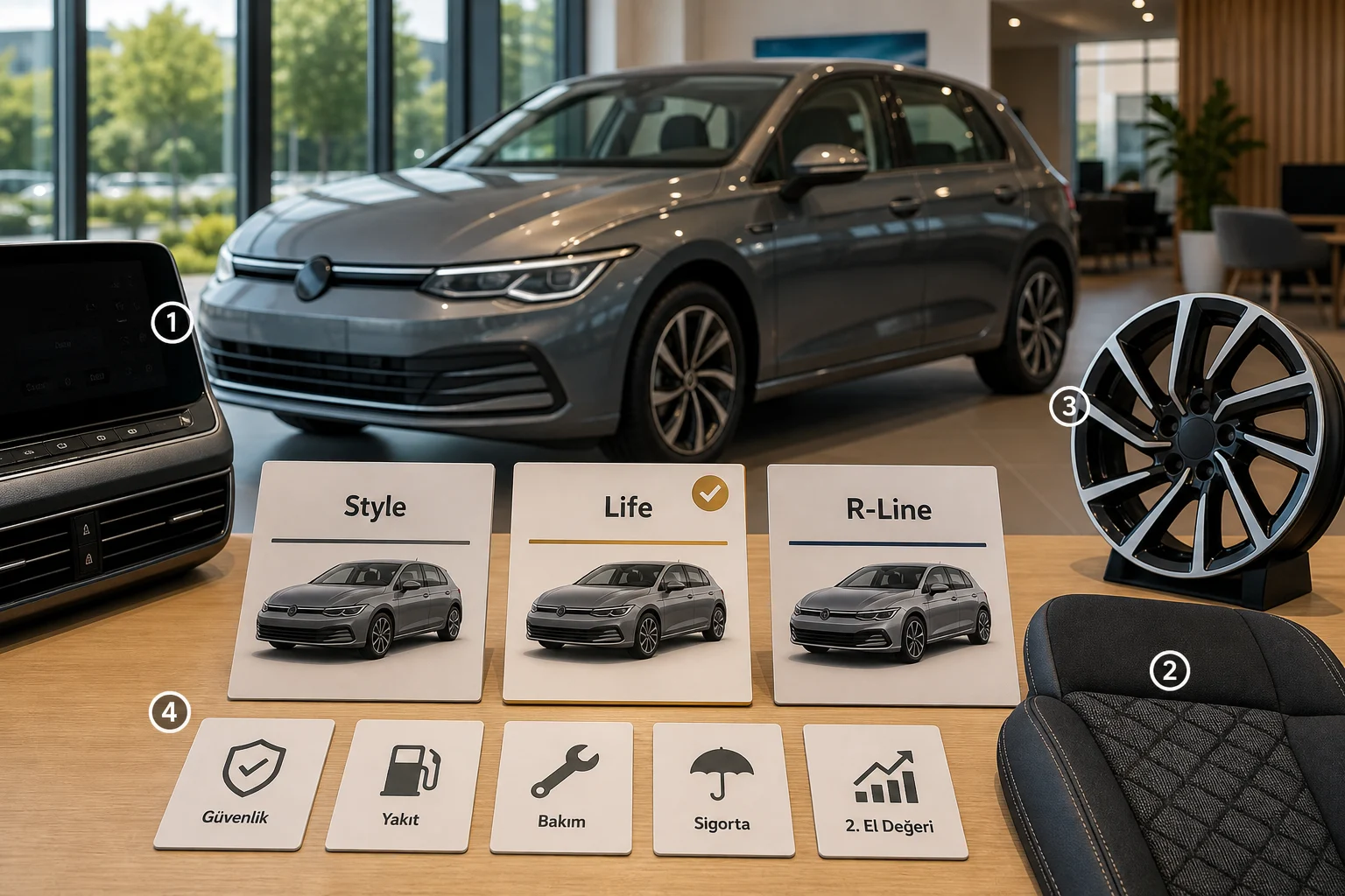 İnfografik: Volkswagen Golf paket sıralaması: kısa cevap ve en mantıklı seçim - Volkswagen Golf Paket Sıralaması: Hangi Paket Alınmalı?