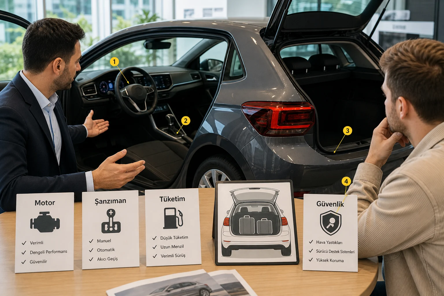 İnfografik: Volkswagen Golf teknik özellikler ve güvenlik donanımları - Volkswagen Golf Paket Sıralaması: Hangi Paket Alınmalı?