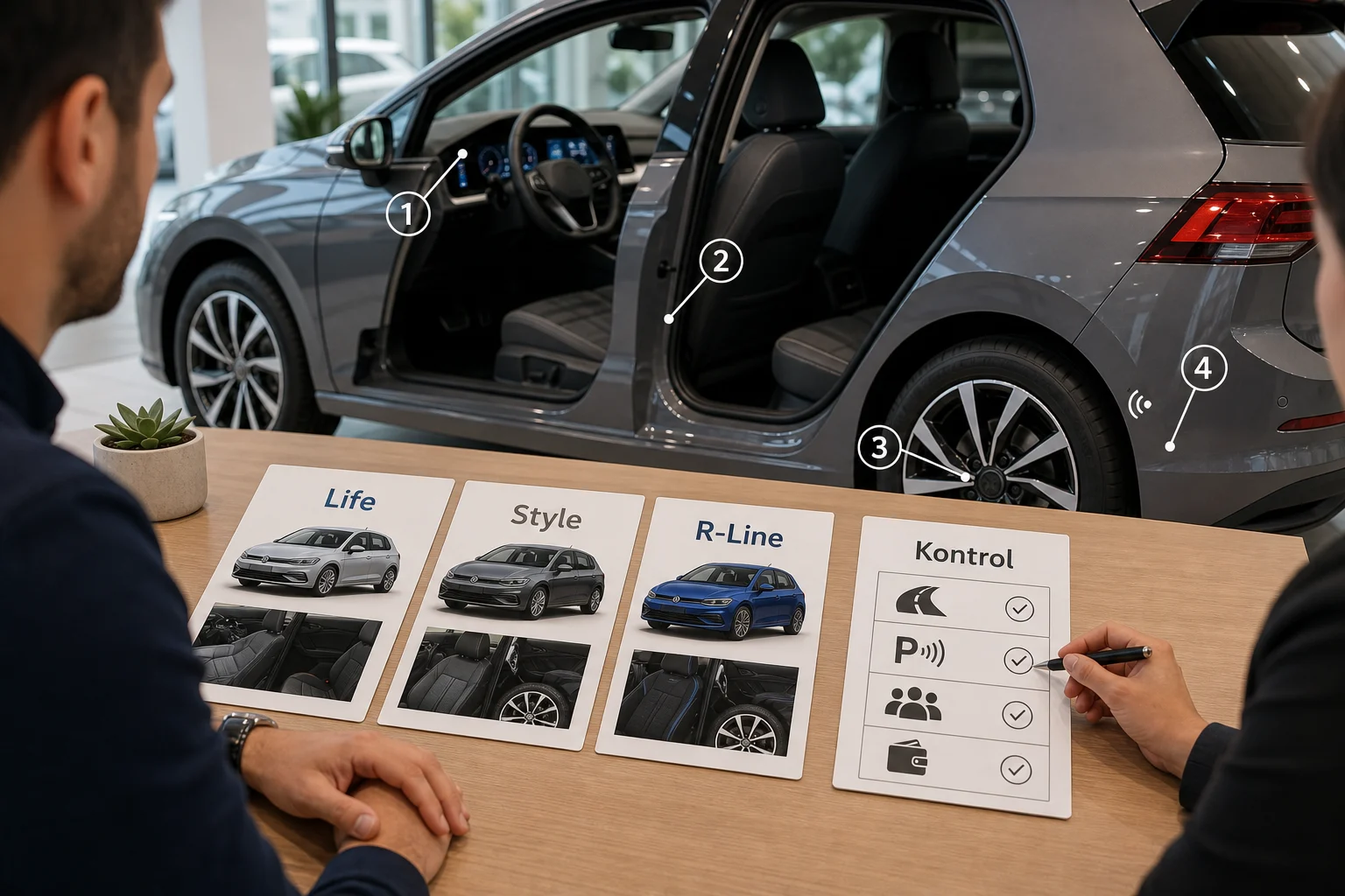 İnfografik: Golf paket sıralaması için ek kontrol listesi - Volkswagen Golf Paket Sıralaması: Hangi Paket Alınmalı?