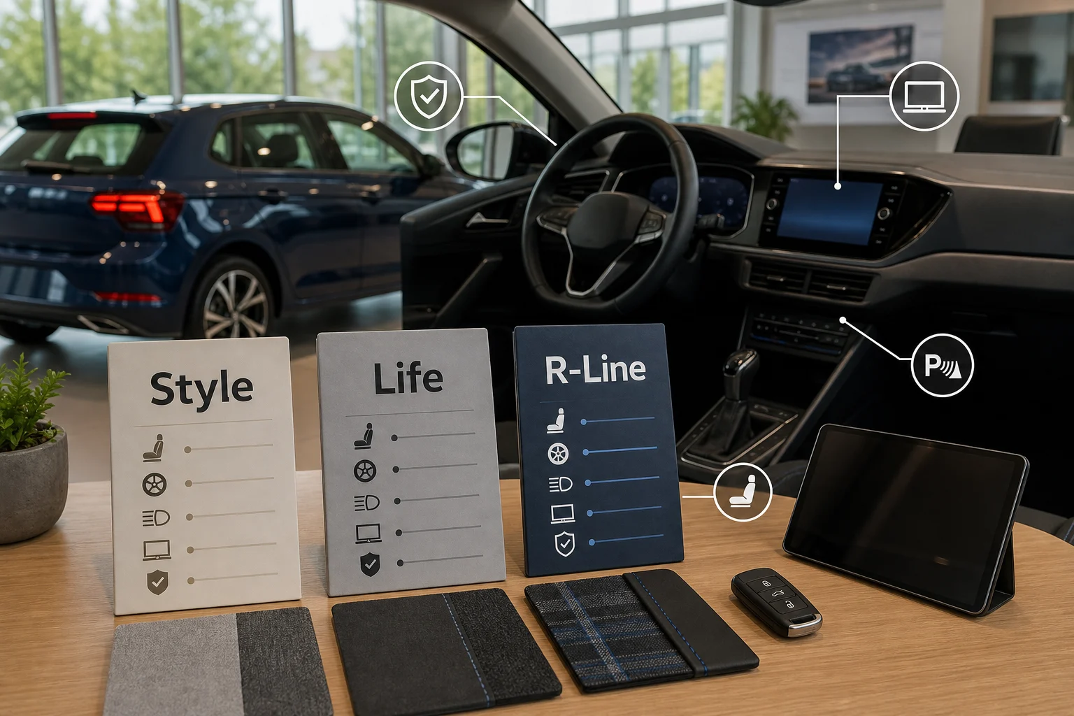 İnfografik: Volkswagen Polo paket farkları: Style, Life, R-Line - Volkswagen Polo Paket Sıralaması: Hangi Paket Alınmalı?