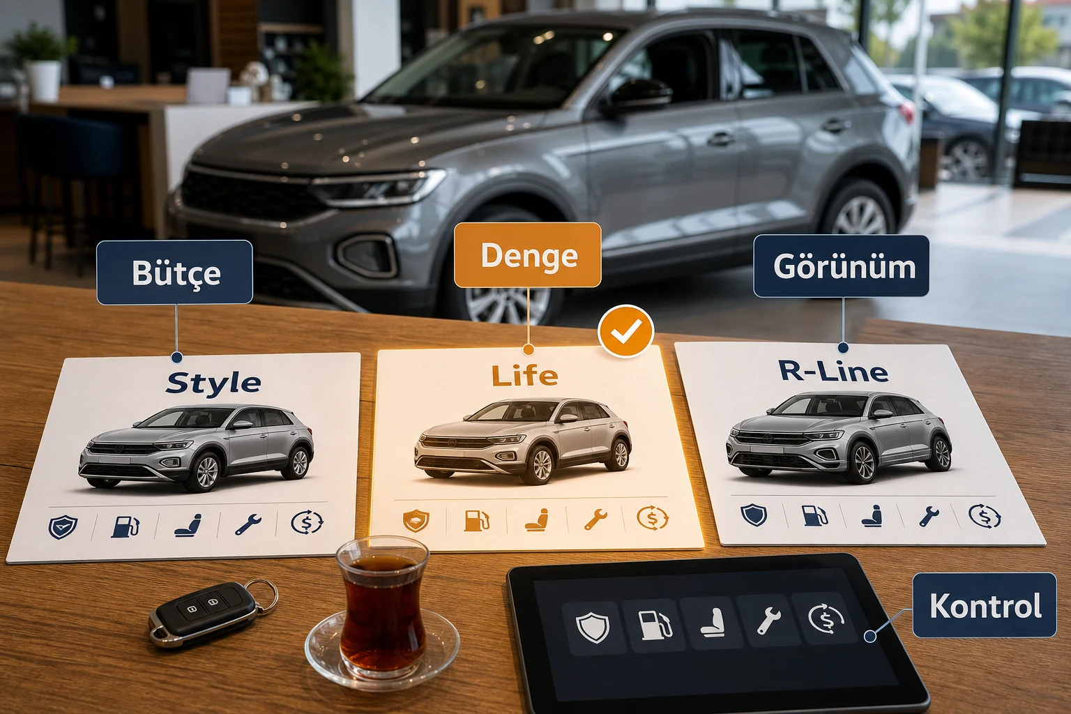 İnfografik: Volkswagen T-Roc paket sıralaması: kısa cevap ve en mantıklı seçim - Volkswagen T-Roc Paket Sıralaması: Hangi Paket Alınmalı?