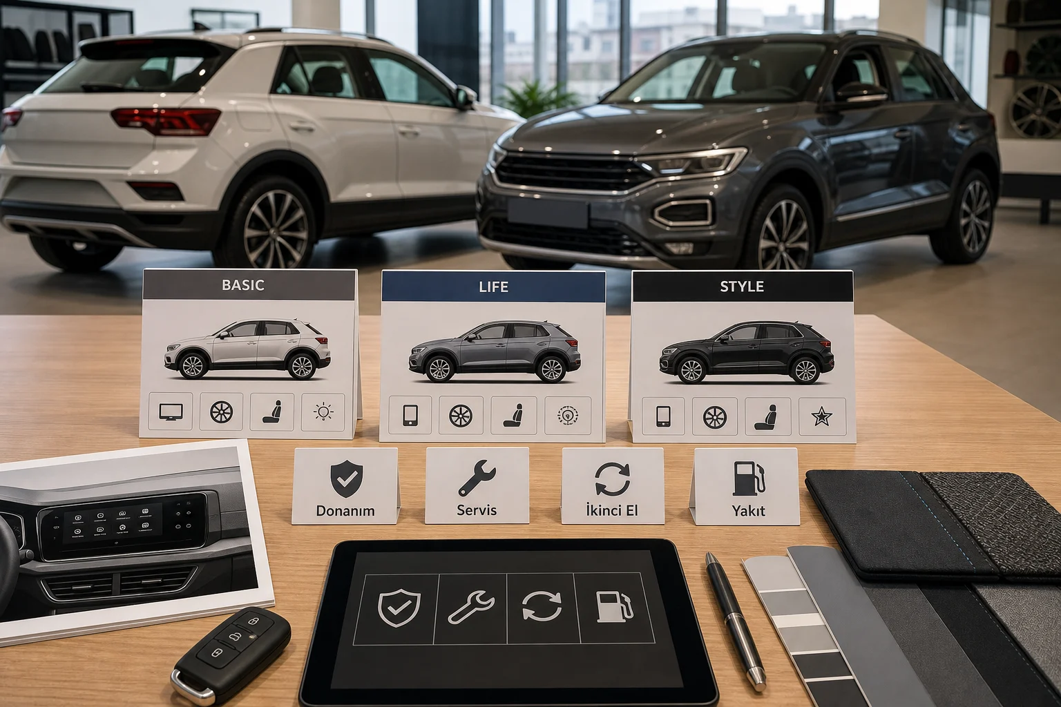 İnfografik: Volkswagen T-Roc Türkiye pazarı, segmenti ve rakipleri - Volkswagen T-Roc Paket Sıralaması: Hangi Paket Alınmalı?