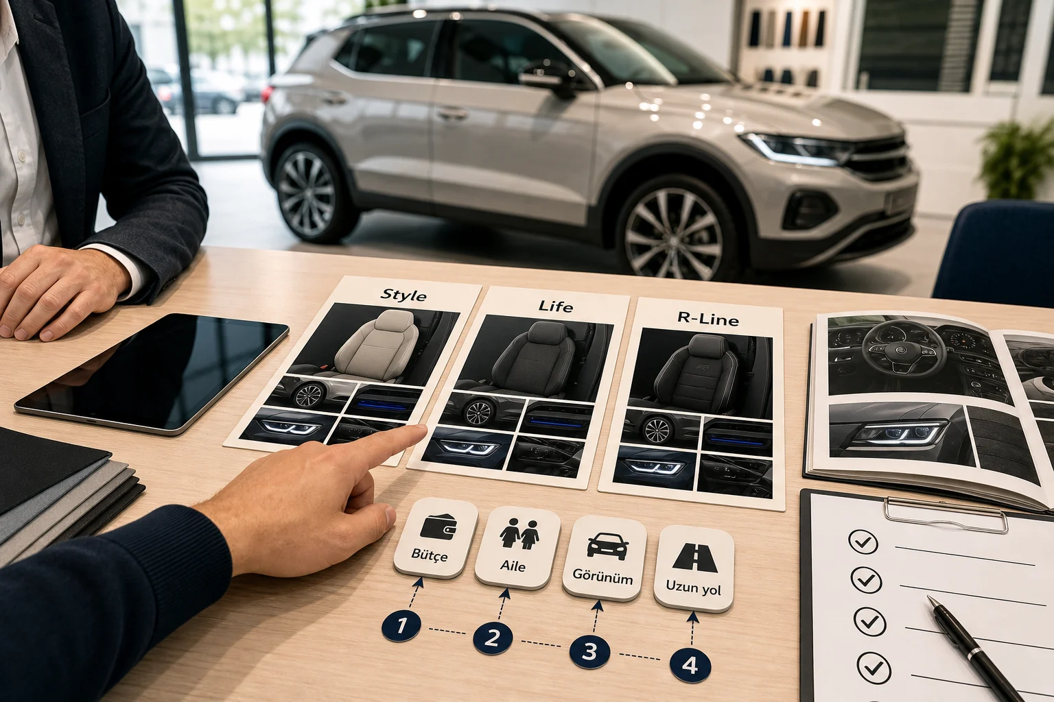 İnfografik: Volkswagen T-Roc hangi paket kime uygun? karar matrisi - Volkswagen T-Roc Paket Sıralaması: Hangi Paket Alınmalı?
