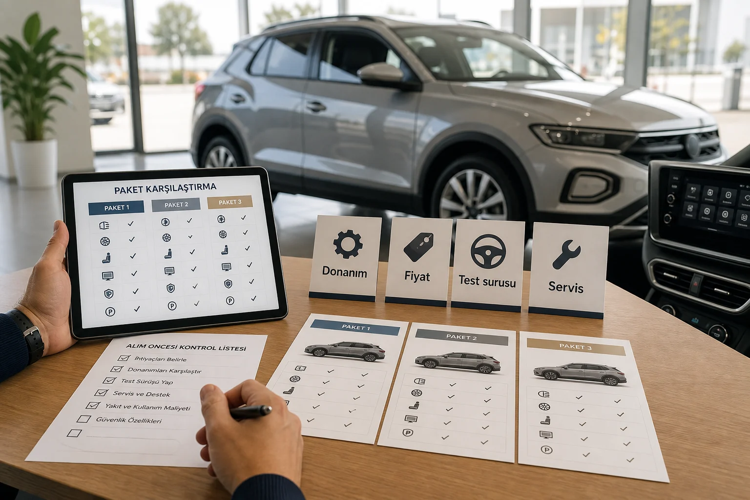 İnfografik: Volkswagen T-Roc güncel donanım listesi kontrolü - Volkswagen T-Roc Paket Sıralaması: Hangi Paket Alınmalı?