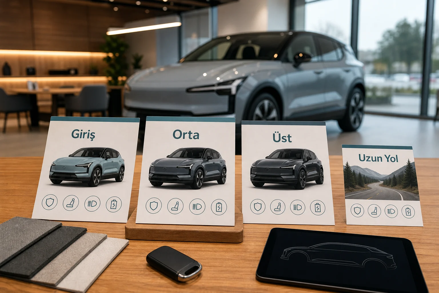 İnfografik: Volvo EX30 hangi paket kime uygun? karar matrisi - Volvo EX30 Paket Sıralaması: Hangi Paket Alınmalı?