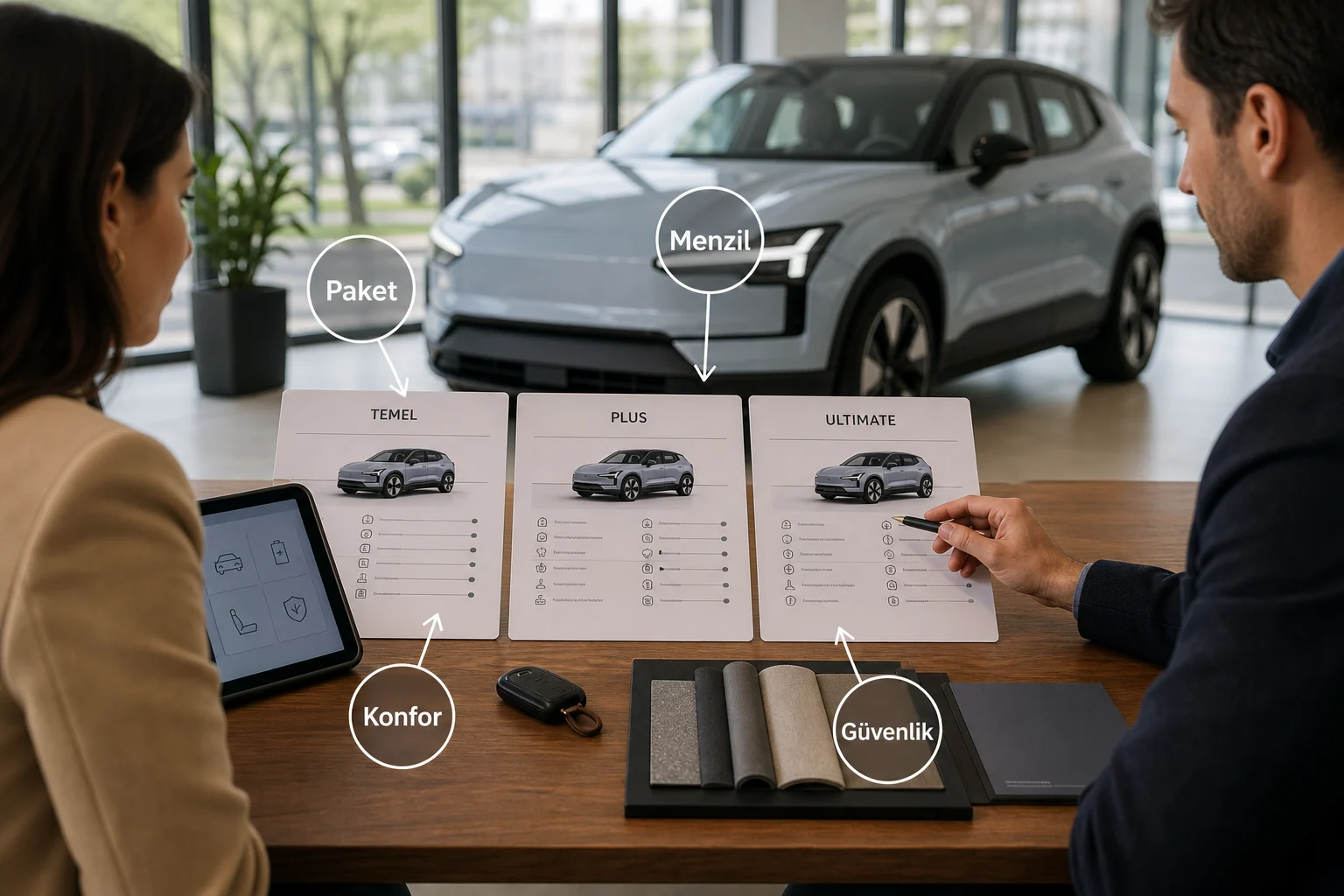 İnfografik: Volvo EX30 paket sıralaması sık sorulan sorular - Volvo EX30 Paket Sıralaması: Hangi Paket Alınmalı?
