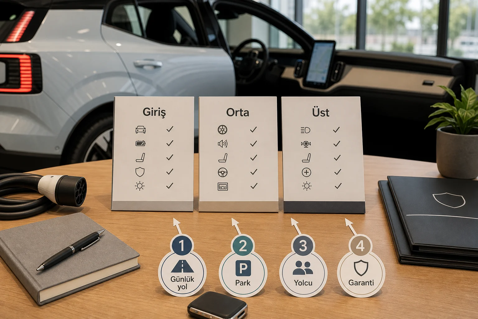 İnfografik: EX30 paket sıralaması için ek kontrol listesi - Volvo EX30 Paket Sıralaması: Hangi Paket Alınmalı?